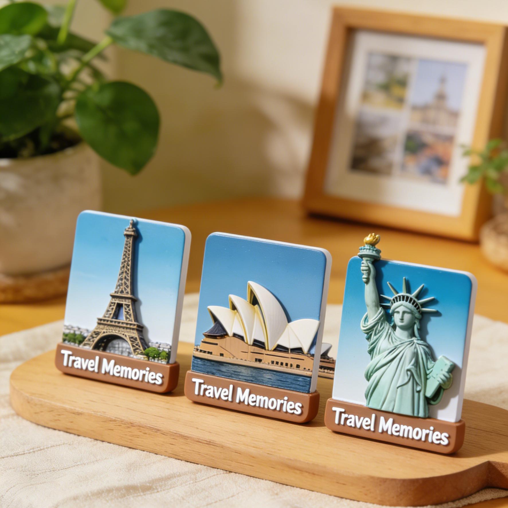 Manufacture Custom Design Aluminum Miami Beach Tourist Souvenir Metal Car License Plate Fridge Magnet