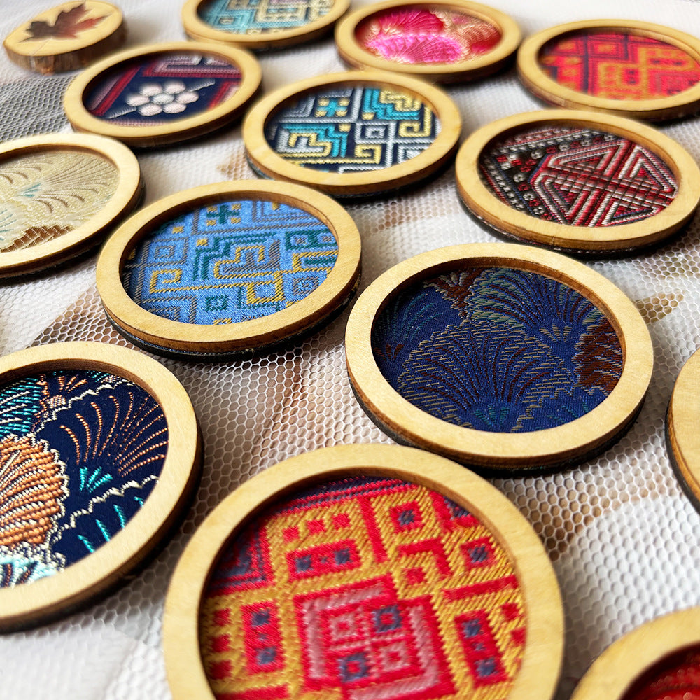 Zhuang brocade fridge magnet