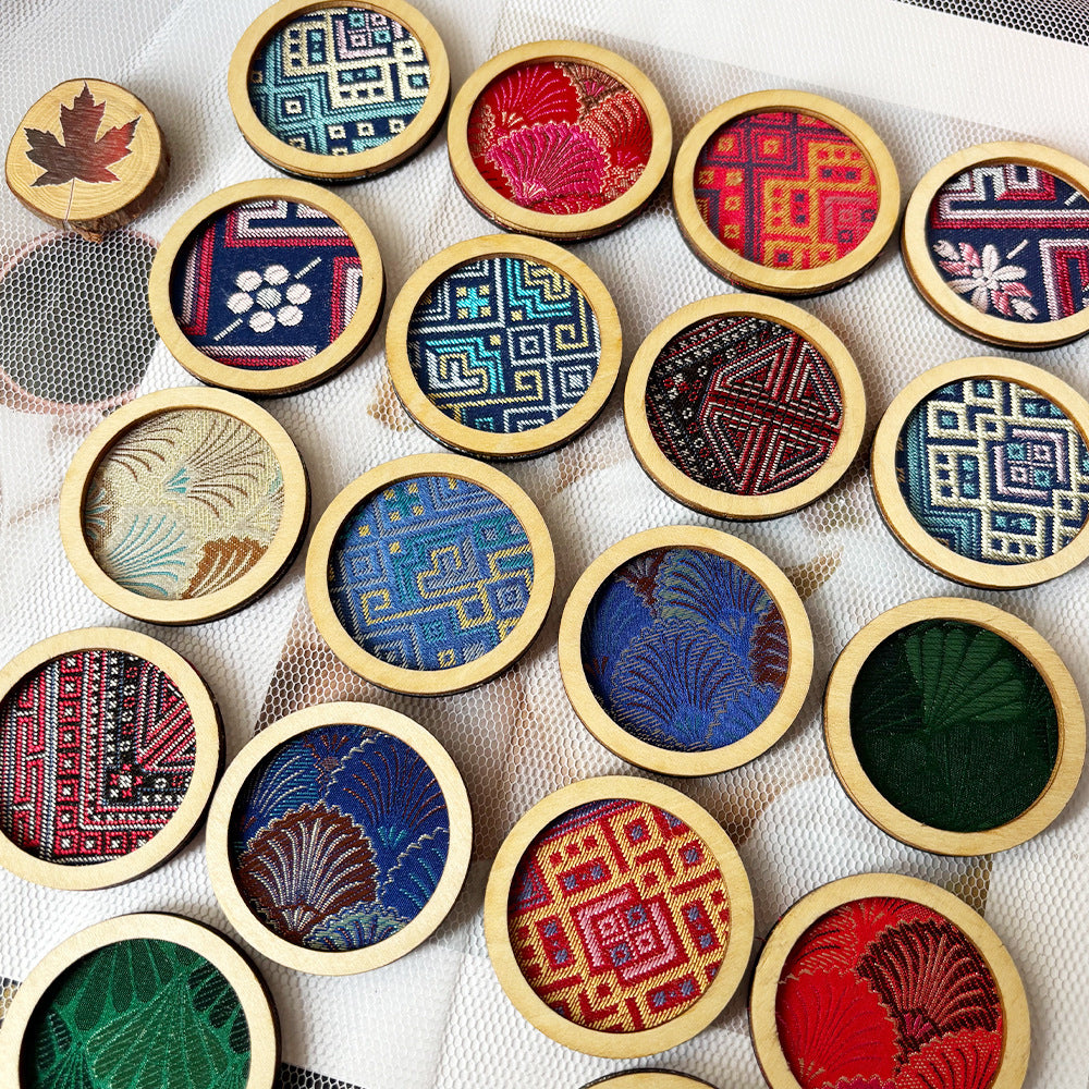 Zhuang brocade fridge magnet